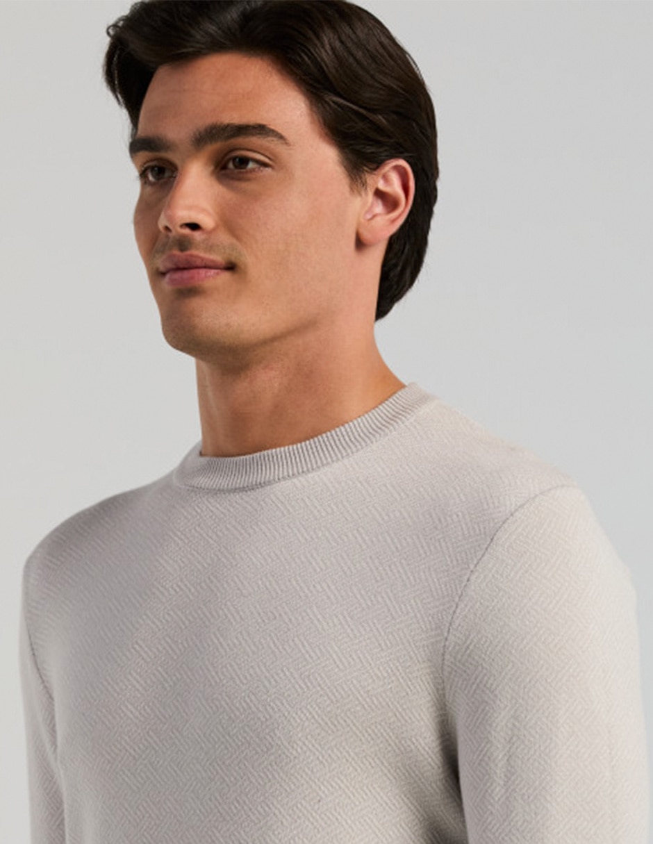 Suéter cuello redondo para hombre 3
