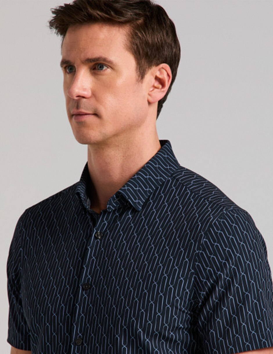 Camisa casual manga corta para hombre 3