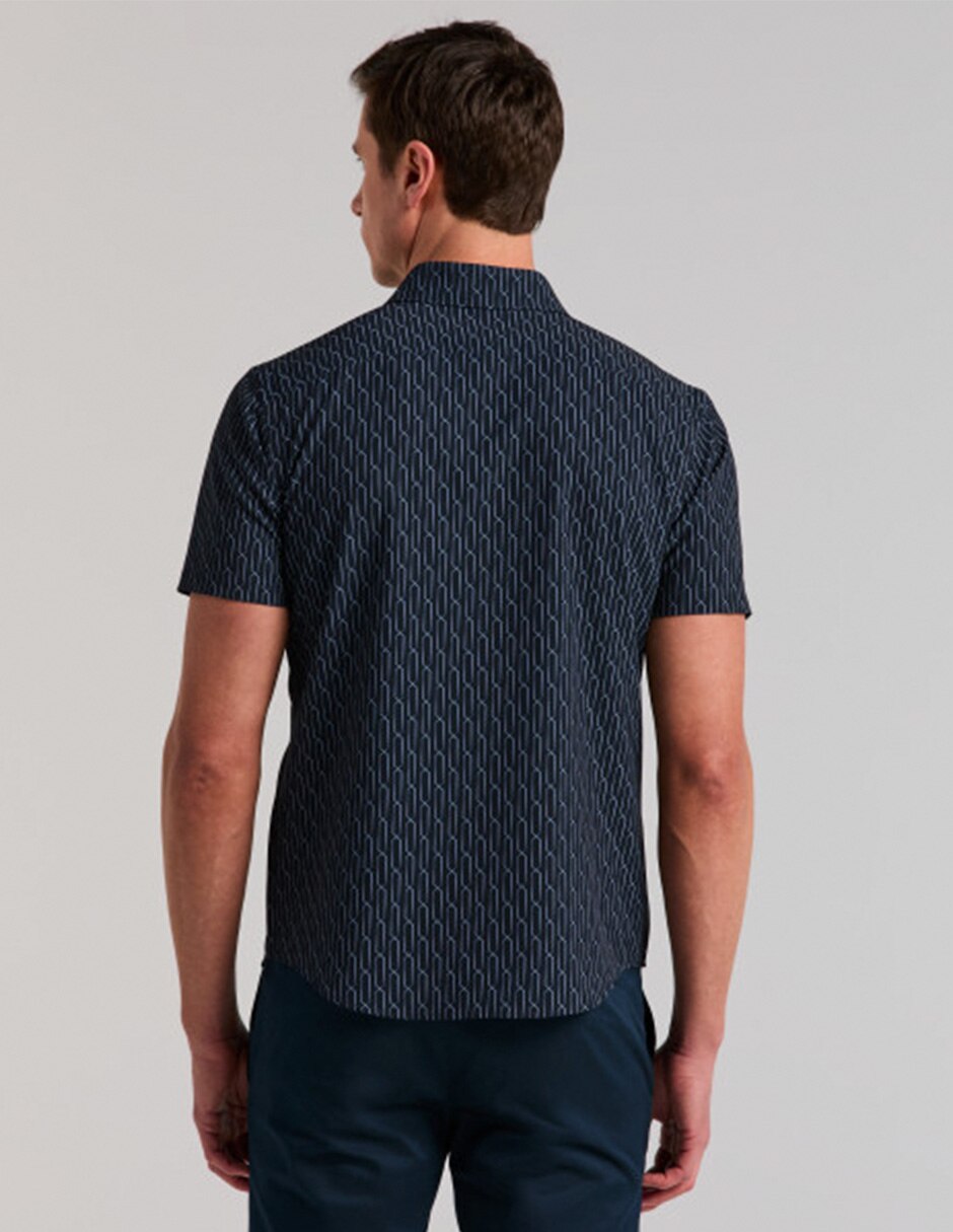Camisa casual manga corta para hombre 4