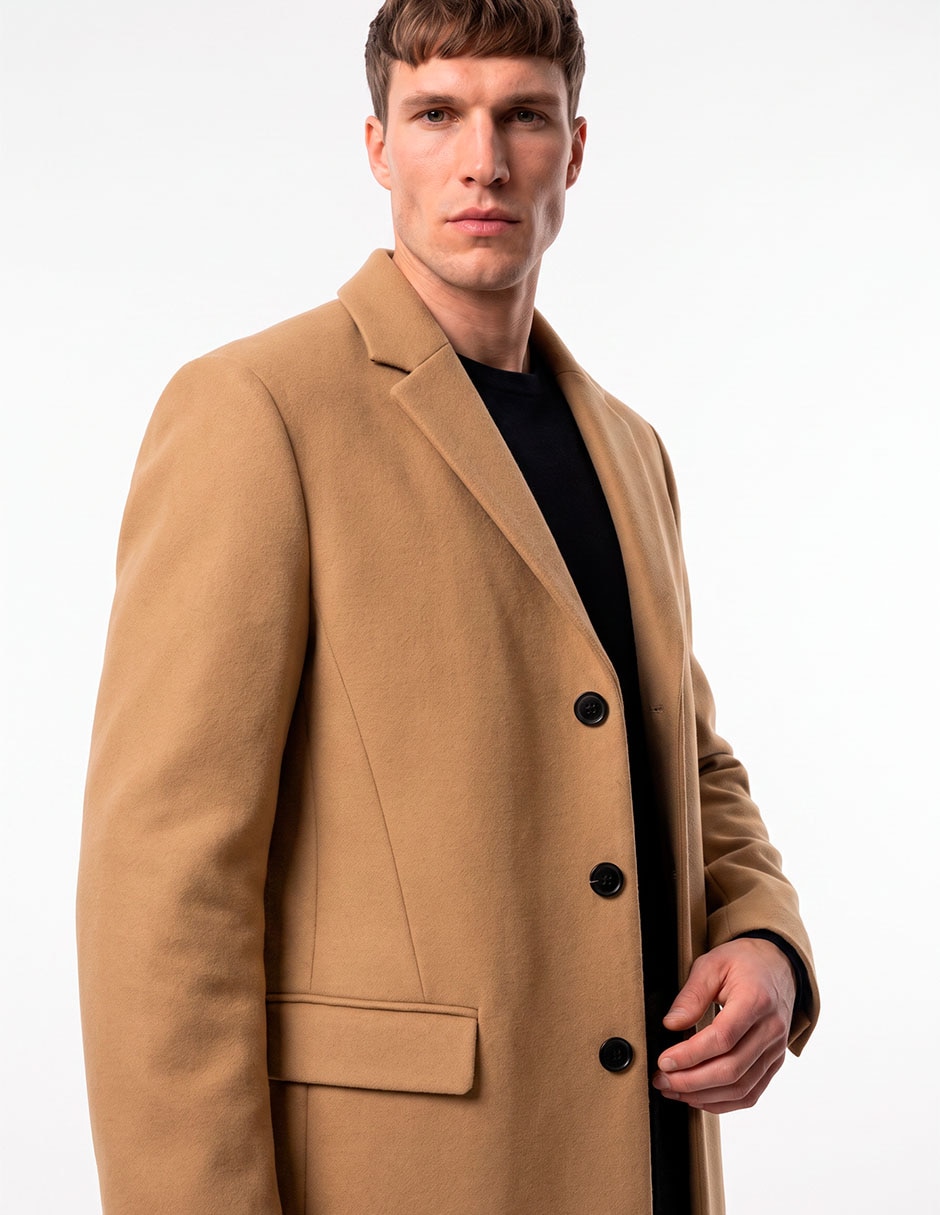 Abrigo con bolsillos para hombre 2