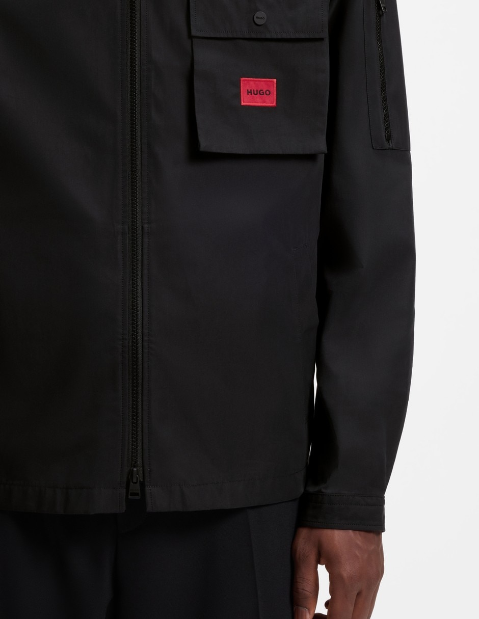 Chamarra casual de algodón con bolsillos para hombre 5