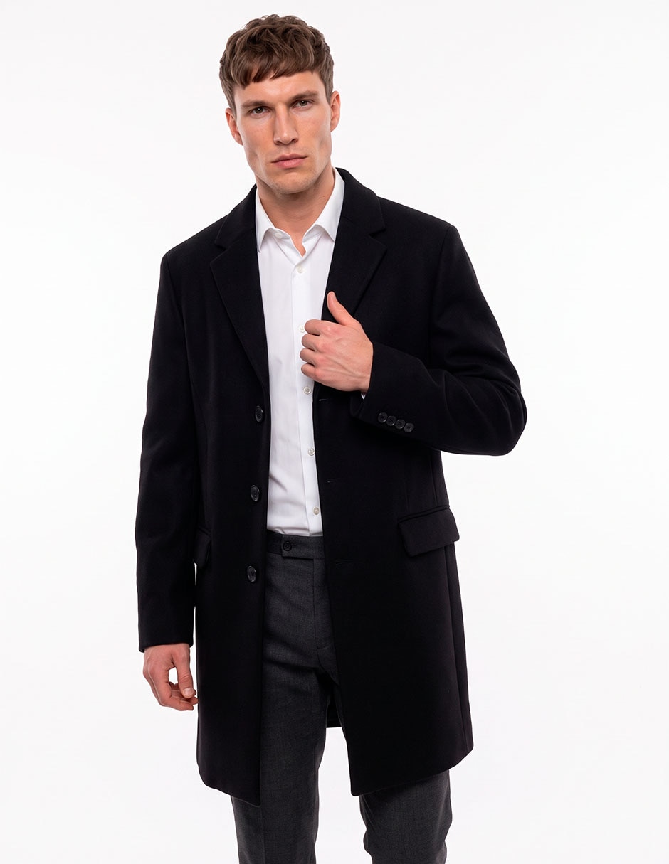 Abrigo con bolsillos para hombre