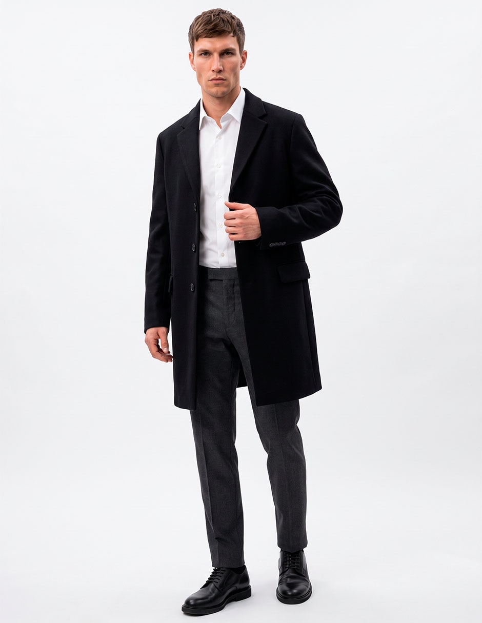 Abrigo con bolsillos para hombre 3