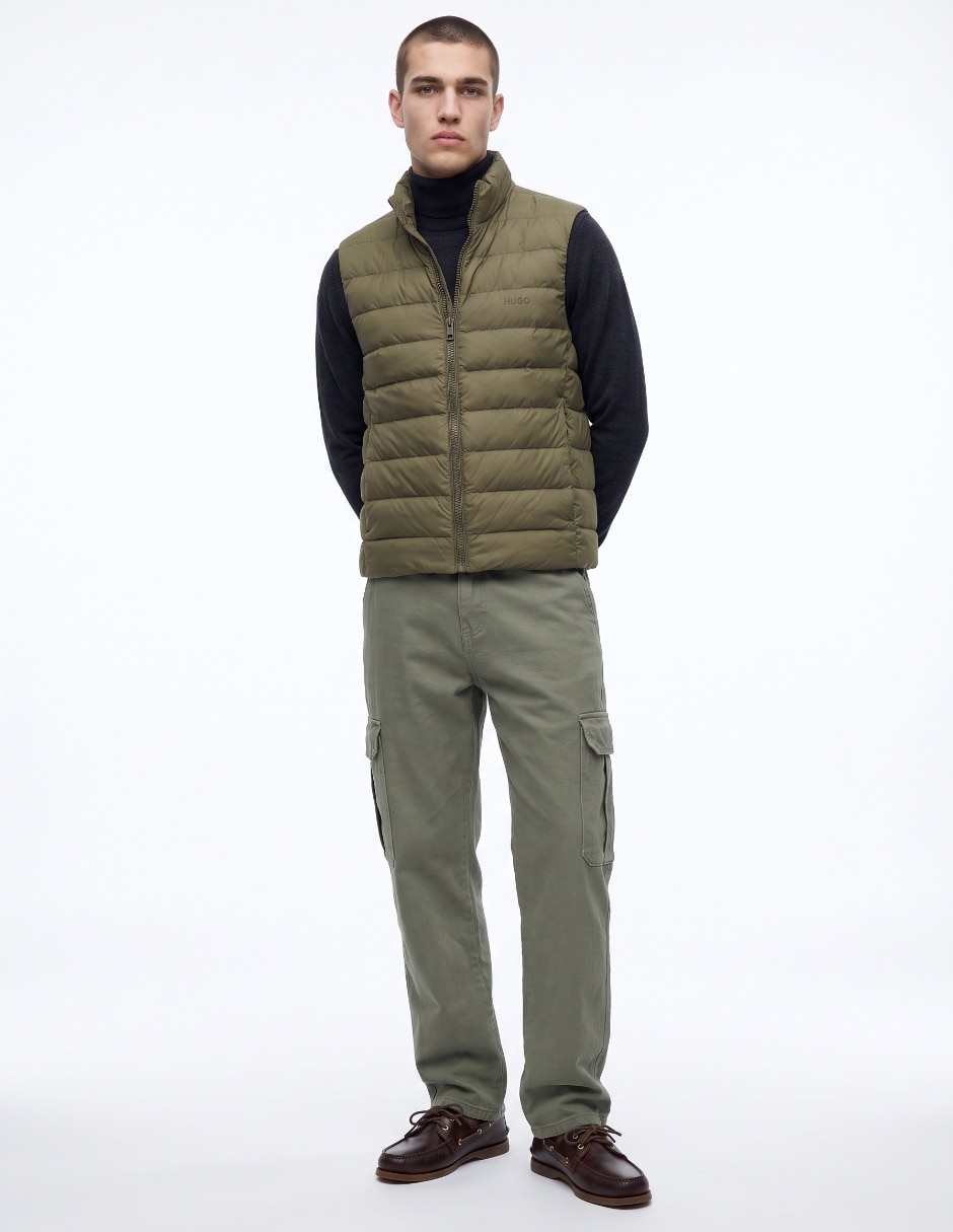 Chamarra capitonada con bolsillos para hombre Chamarra capitonada con bolsillos para hombre