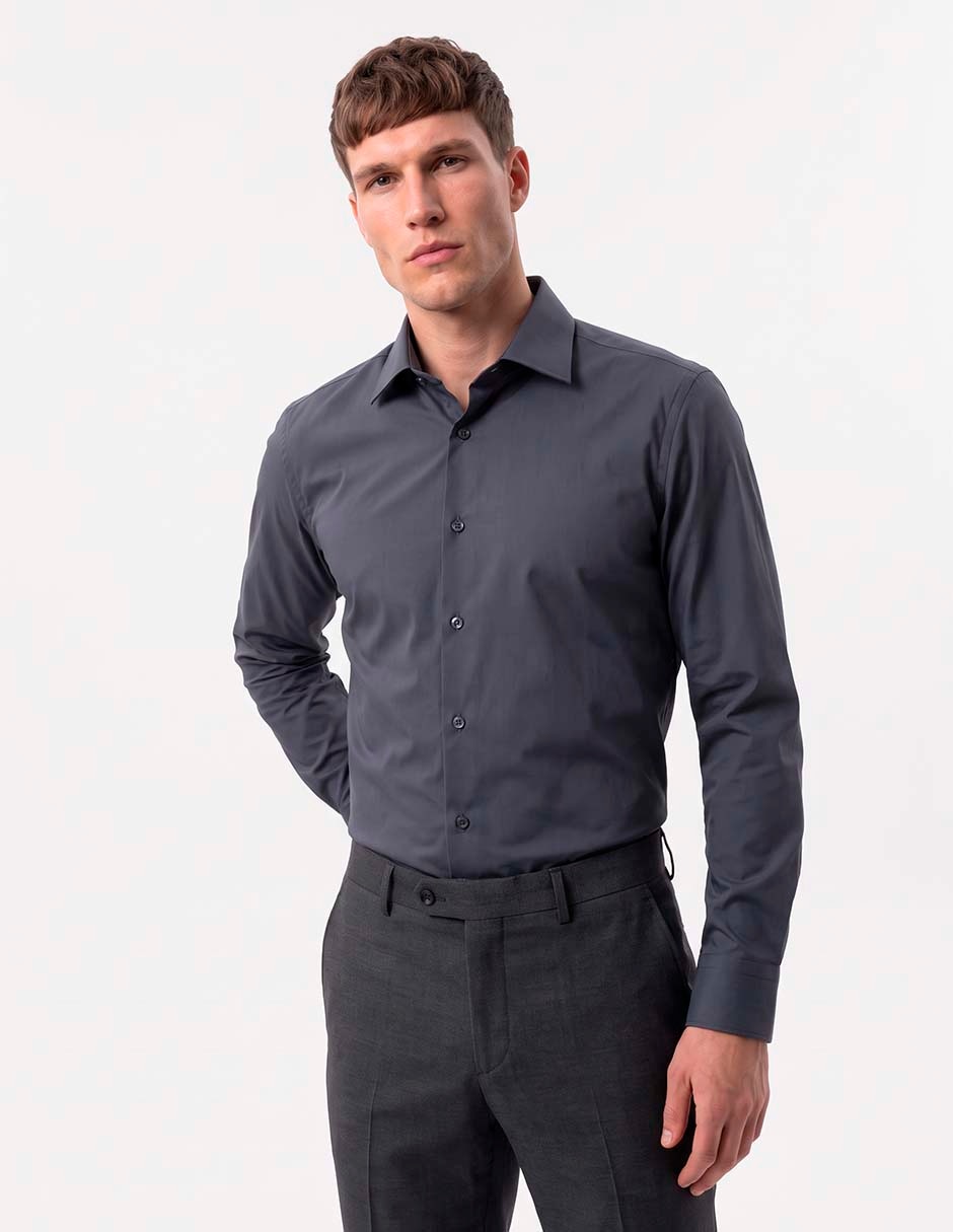 Camisa de vestir manga larga para hombre