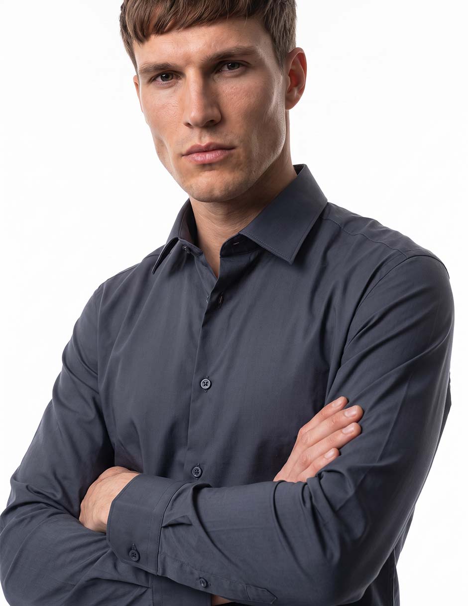Camisa de vestir manga larga para hombre 2