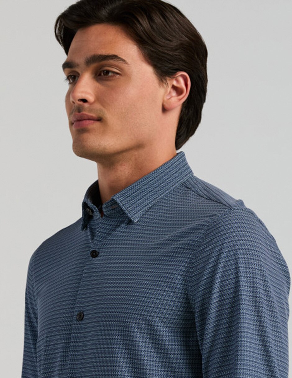Camisa casual manga larga para hombre 3