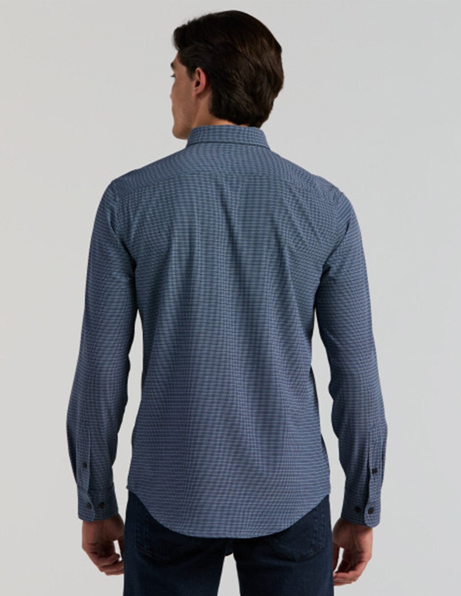Camisa casual manga larga para hombre 4