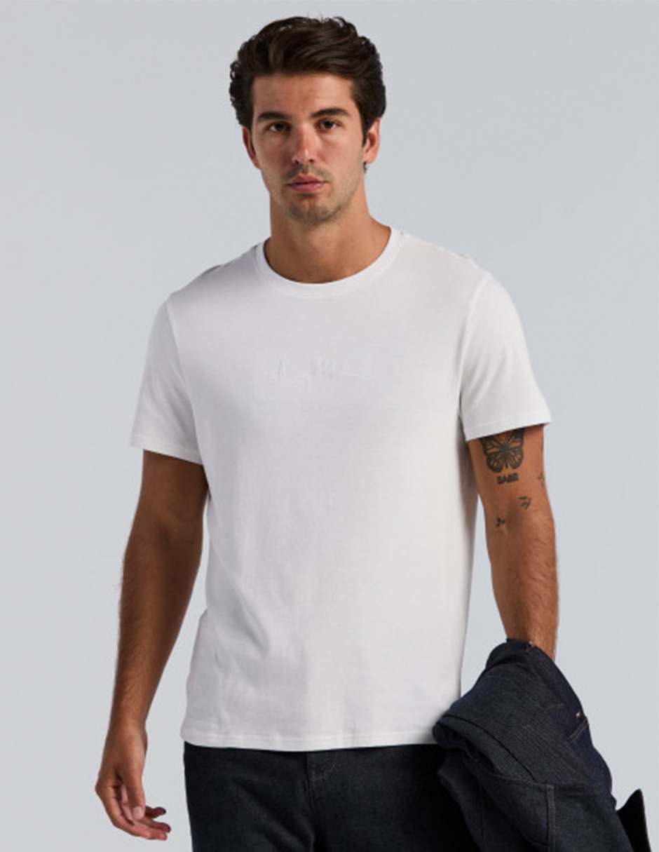 Playera cuello redondo para hombre