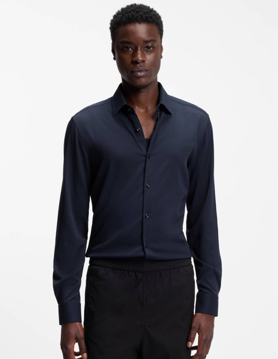 Camisa casual manga larga para hombre