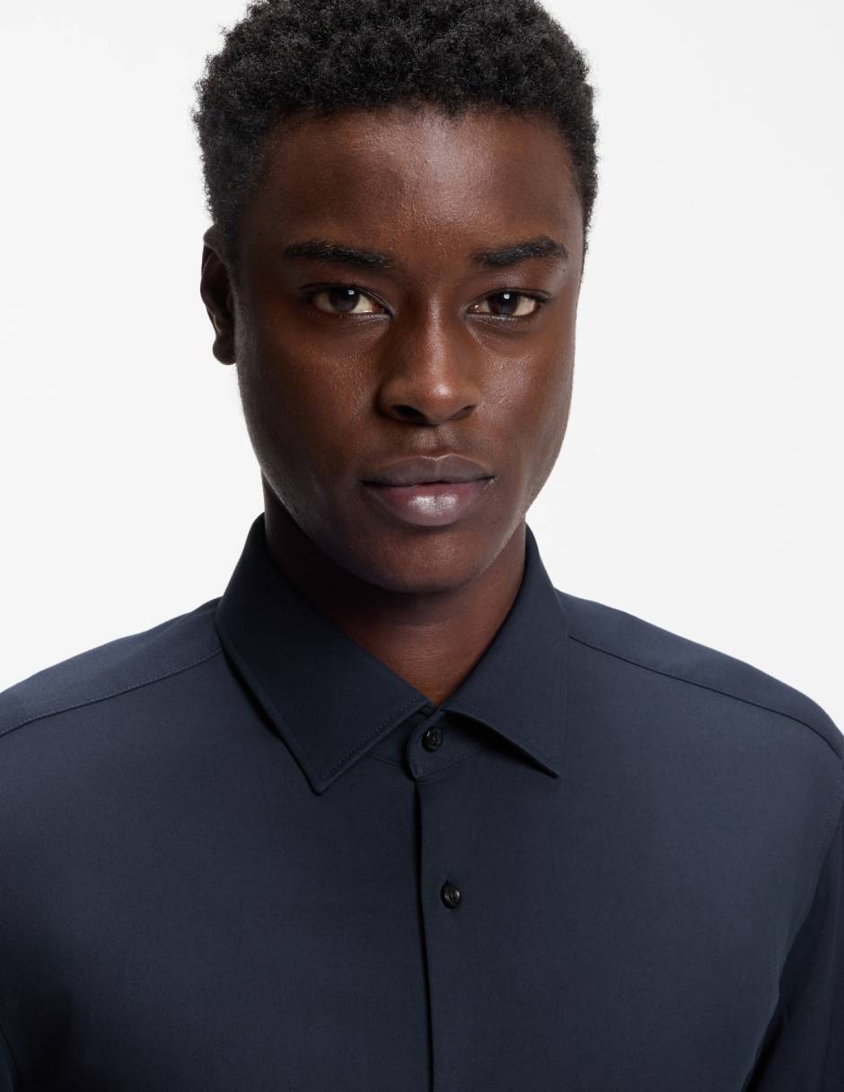 Camisa casual manga larga para hombre 4