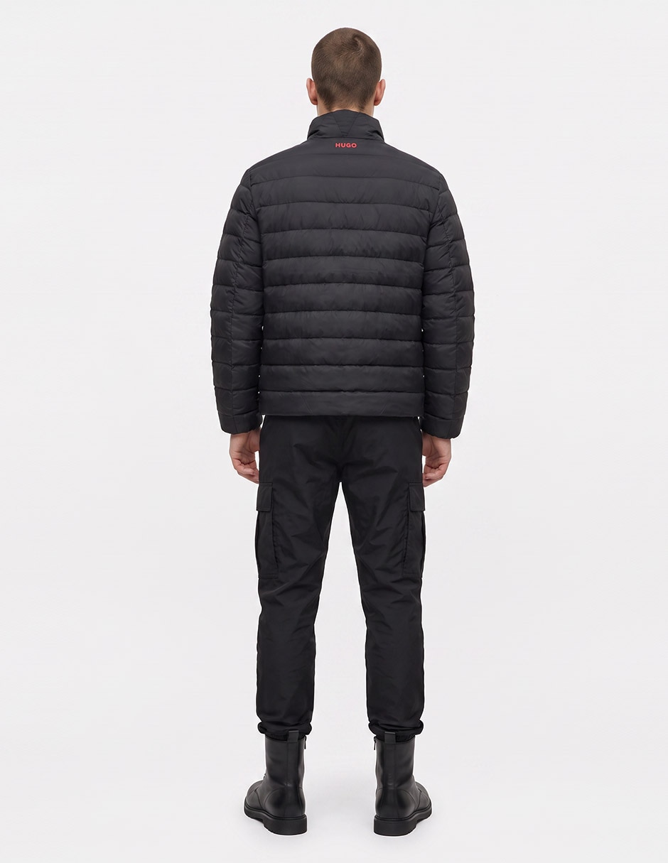 Chamarra capitonada impermeable con bolsillos para hombre 4