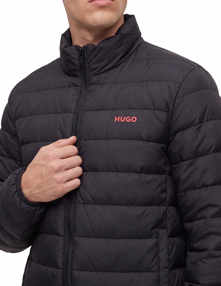 Chamarra capitonada impermeable con bolsillos para hombre 2