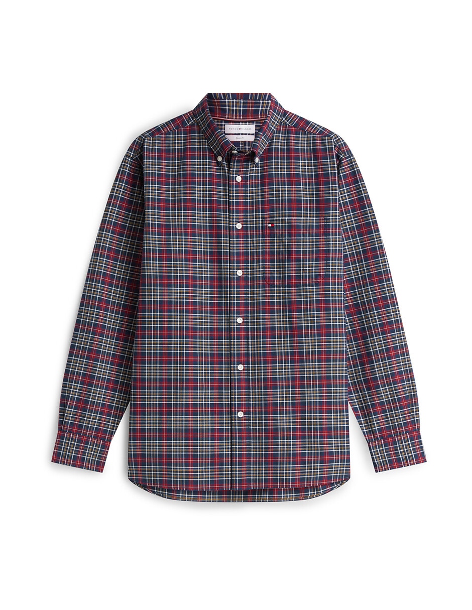 Camisa casual de algodón manga larga para hombre Camisa casual de algodón manga larga para hombre