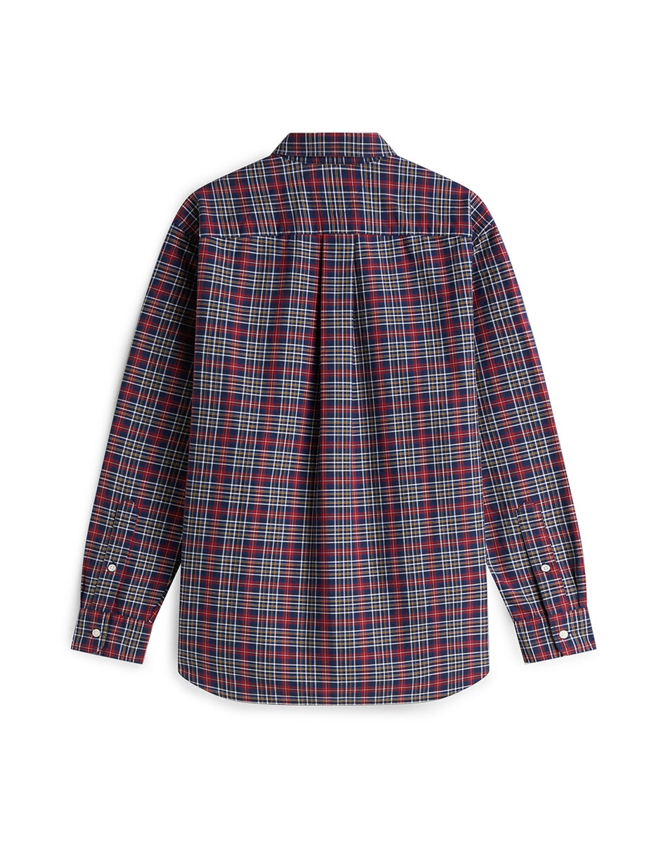 Camisa casual de algodón manga larga para hombre 4