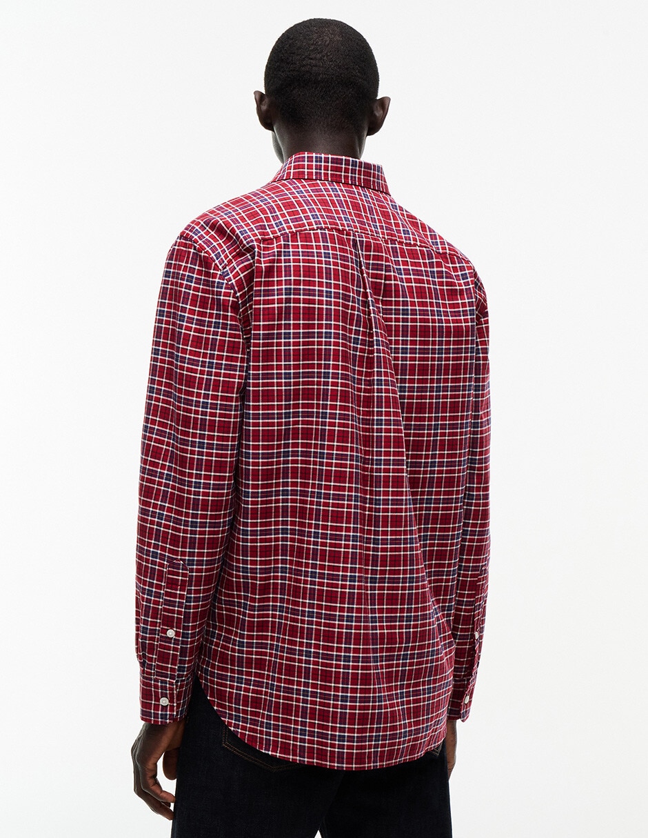 Camisa casual de algodón manga larga para hombre 3