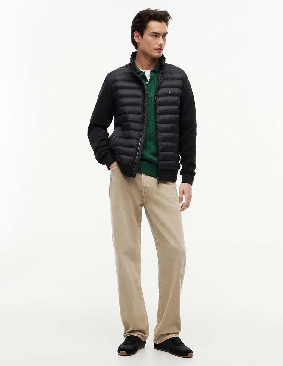 Chamarra casual de algodón para hombre