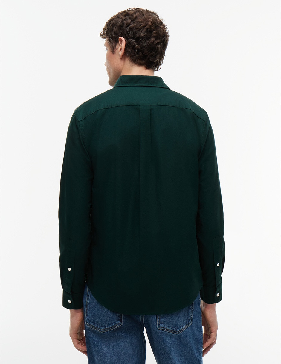 Camisa casual de algodón manga larga para hombre 2