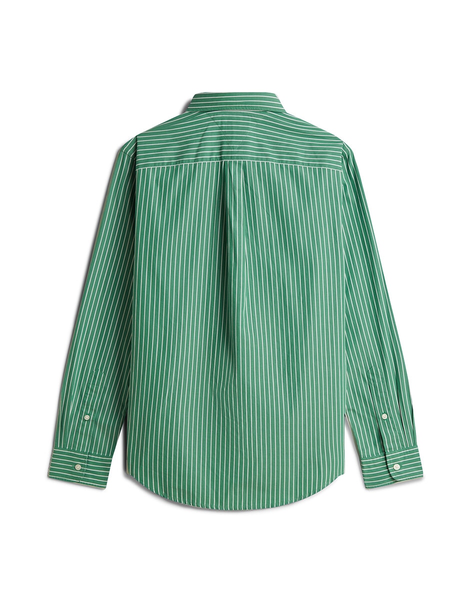 Camisa casual de algodón manga larga para hombre 4