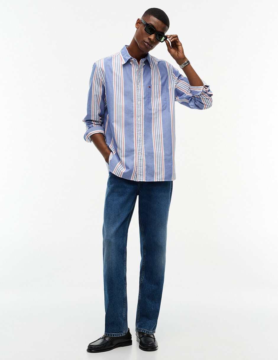 Camisa casual de algodón manga larga para hombre 2