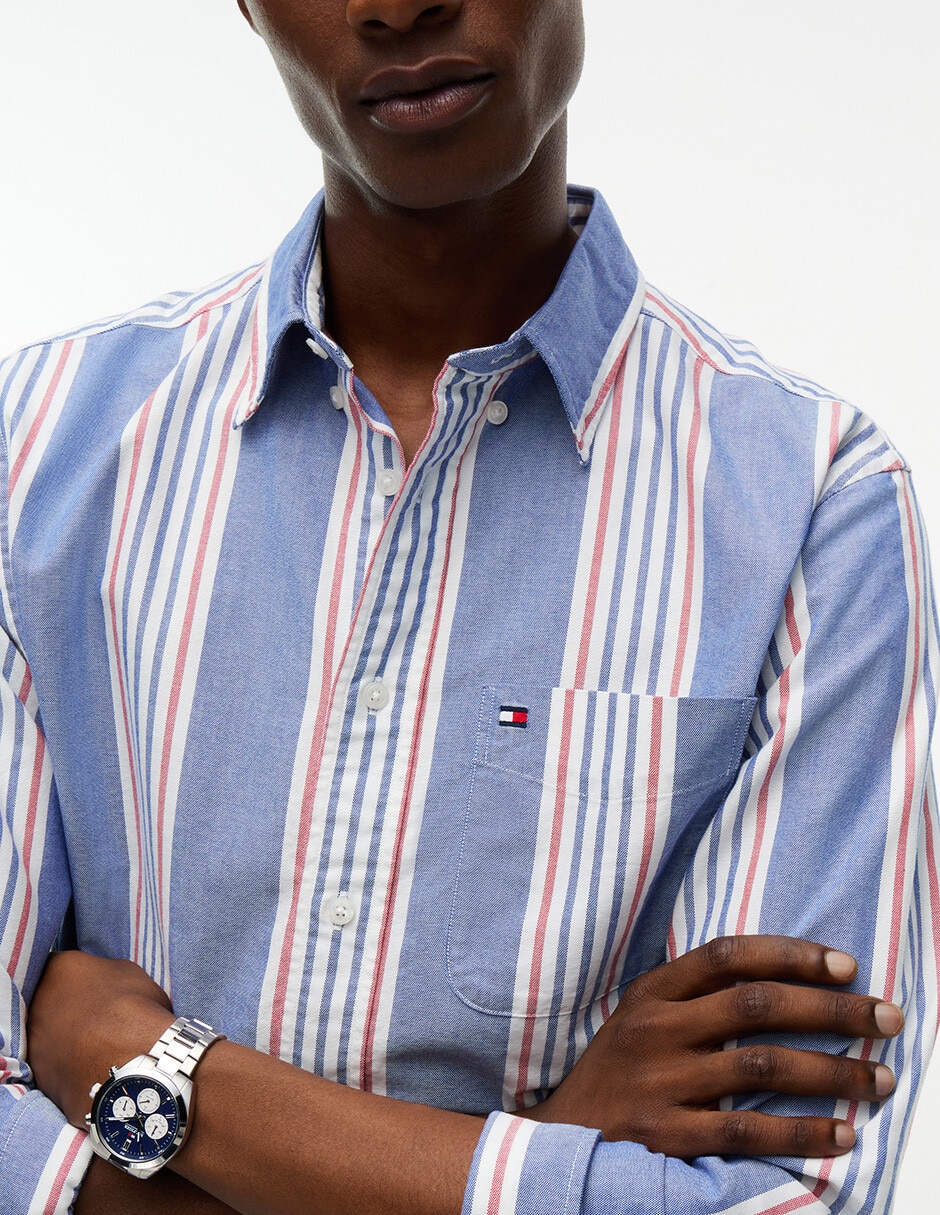 Camisa casual de algodón manga larga para hombre 3