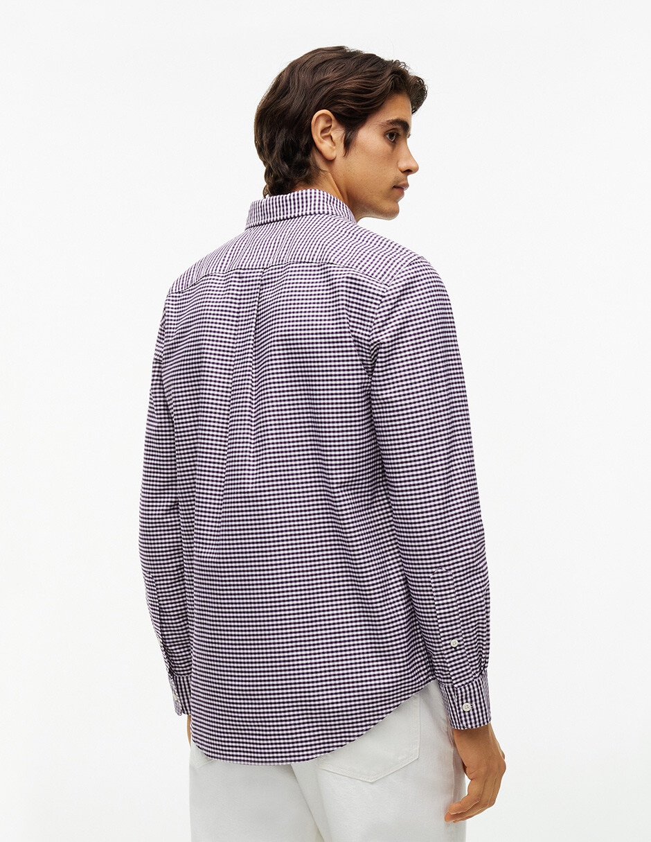 Camisa casual de algodón manga larga para hombre 3
