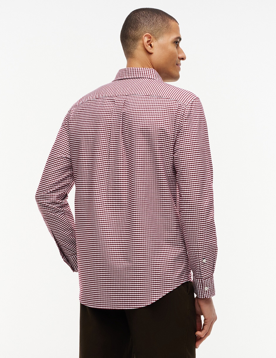 Camisa casual de algodón manga larga para hombre 2