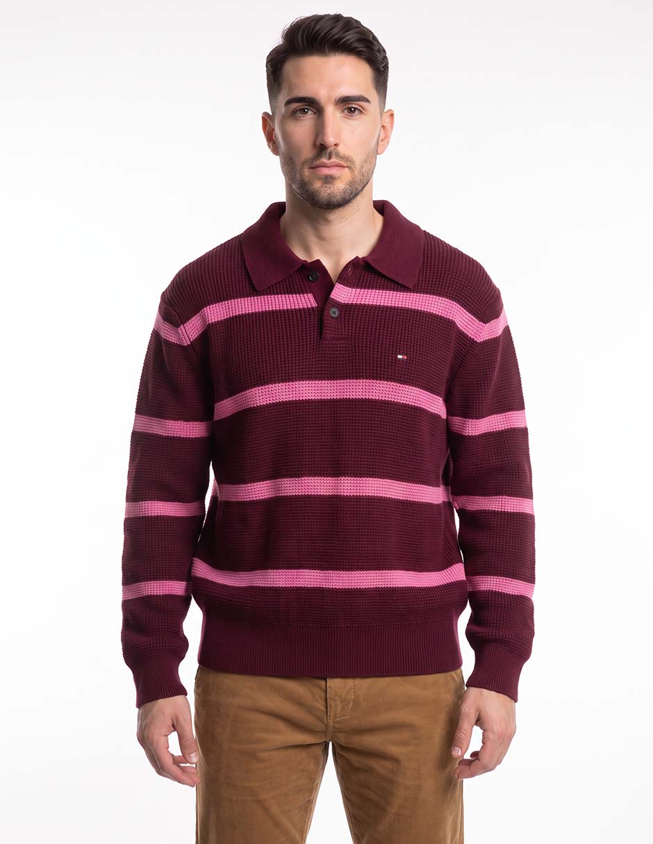 Suéter cuello polo para hombre Suéter cuello polo para hombre