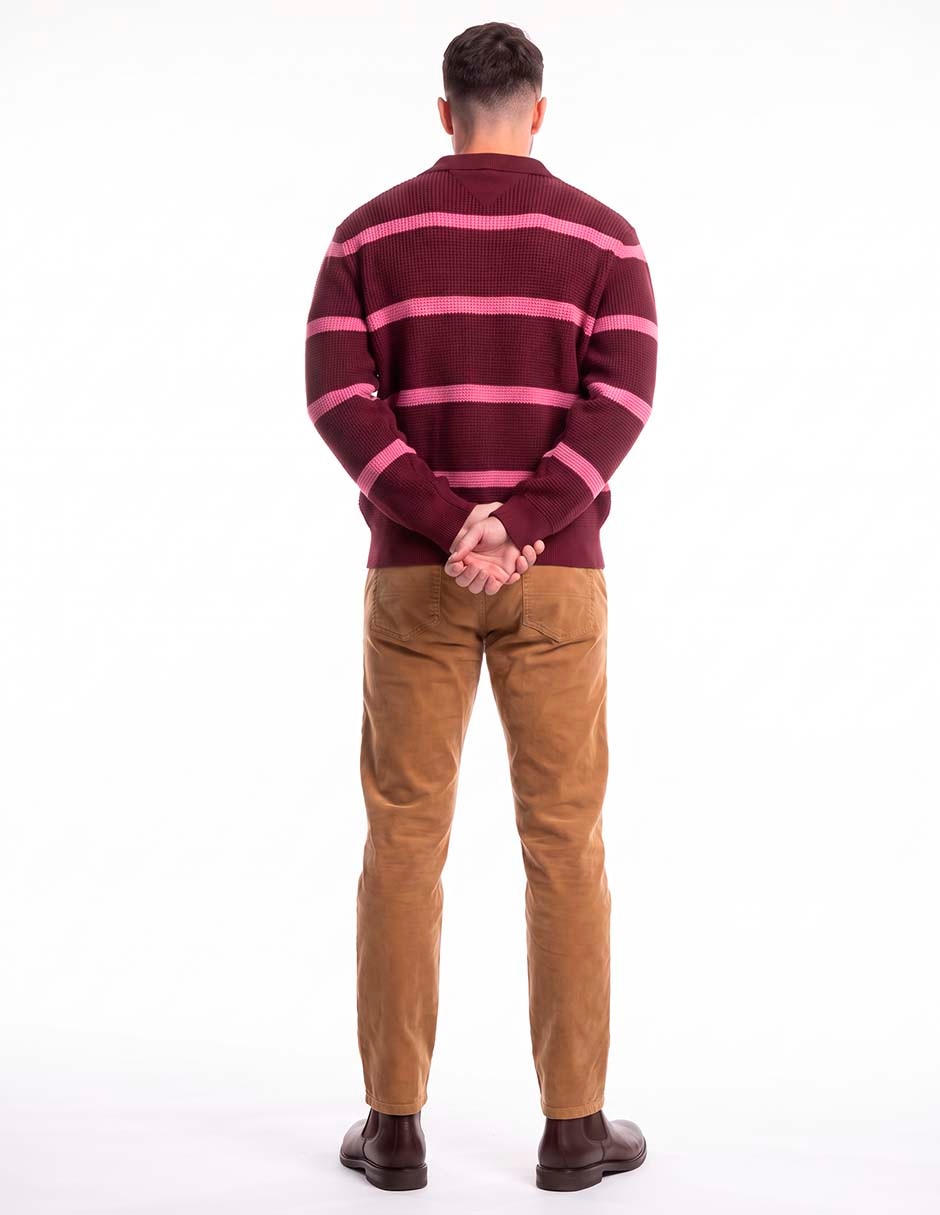 Suéter cuello polo para hombre 5