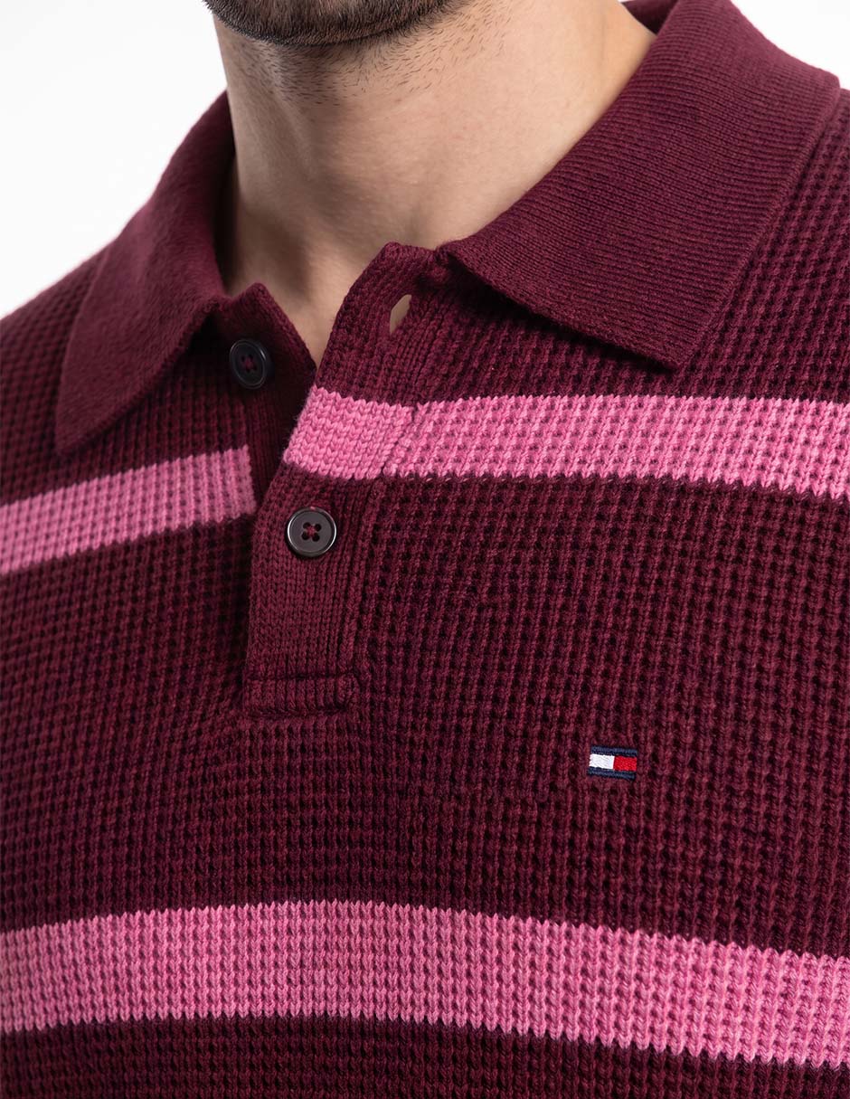 Suéter cuello polo para hombre 4