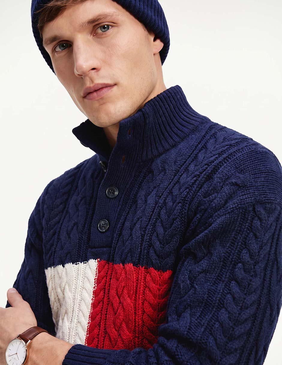 Suéter cuello tortuga para hombre 2