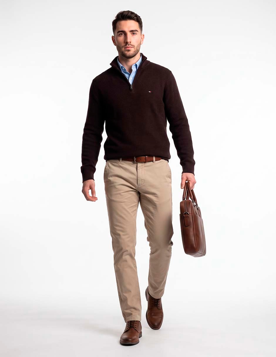 Suéter cuello redondo para hombre Suéter cuello redondo para hombre