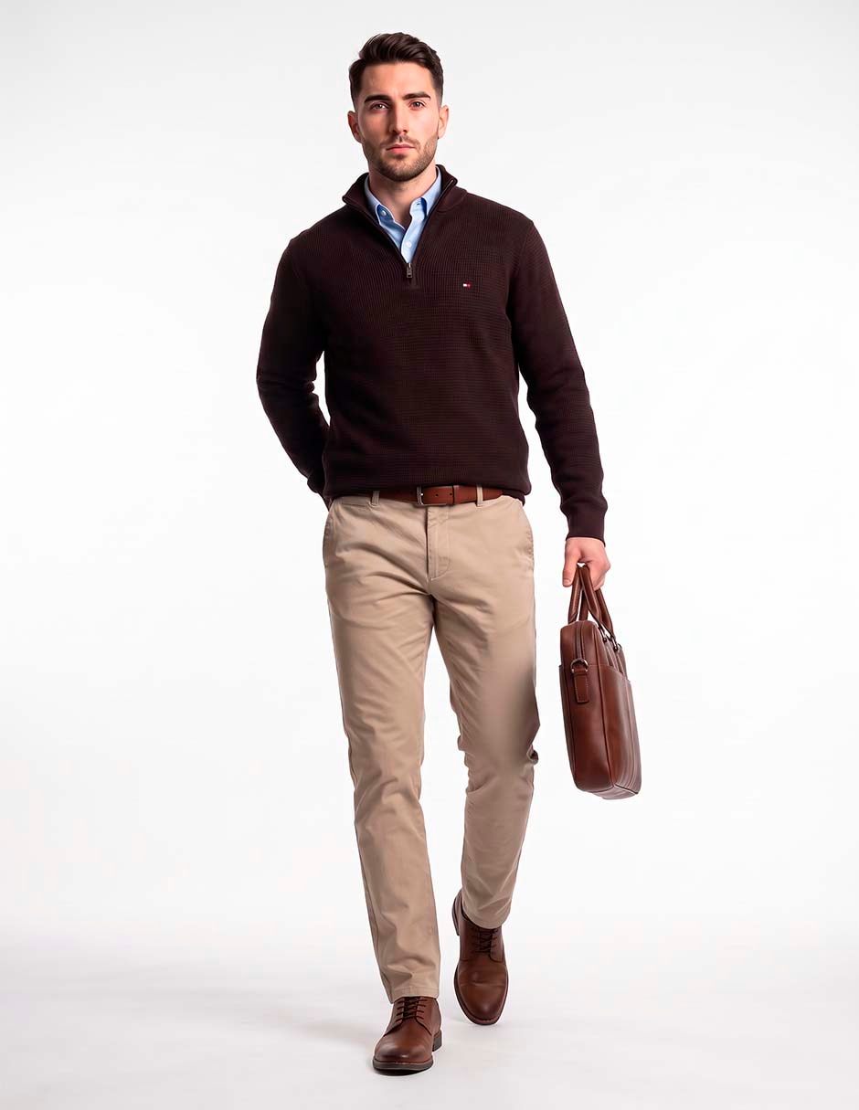 Suéter cuello redondo para hombre 2