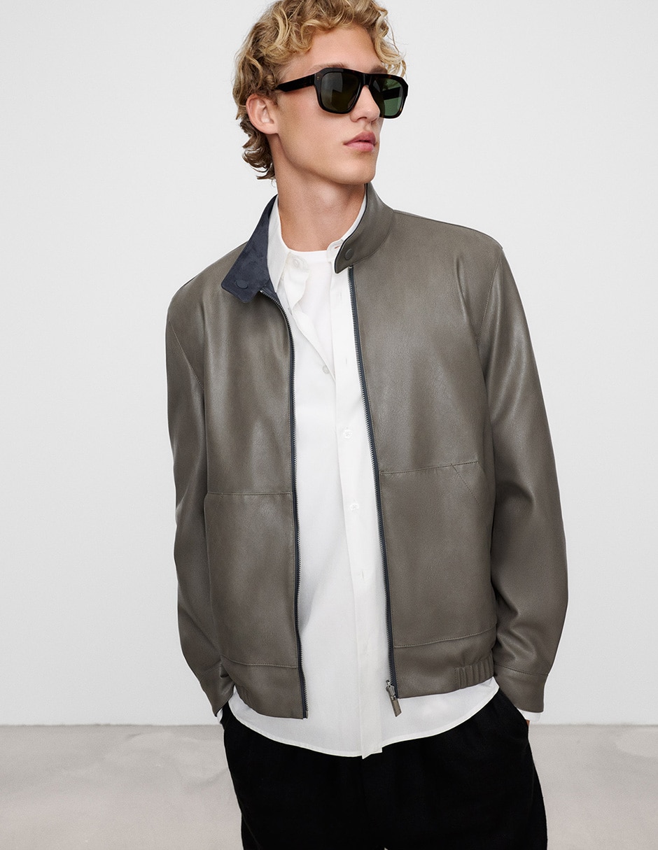 Chamarra harrington reversible para hombre Chamarra harrington reversible para hombre
