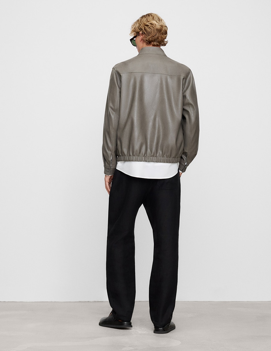 Chamarra harrington reversible para hombre 3