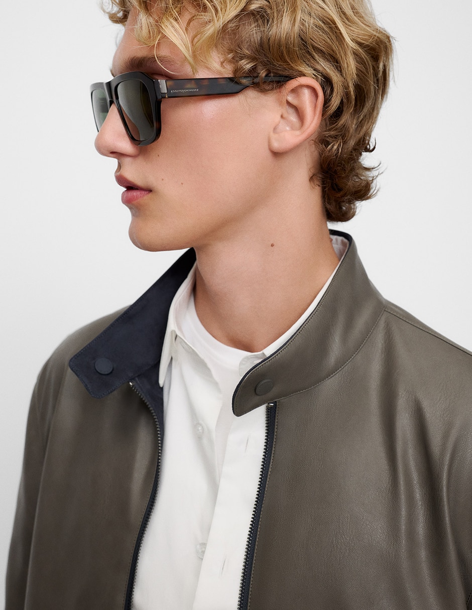 Chamarra harrington reversible para hombre 7