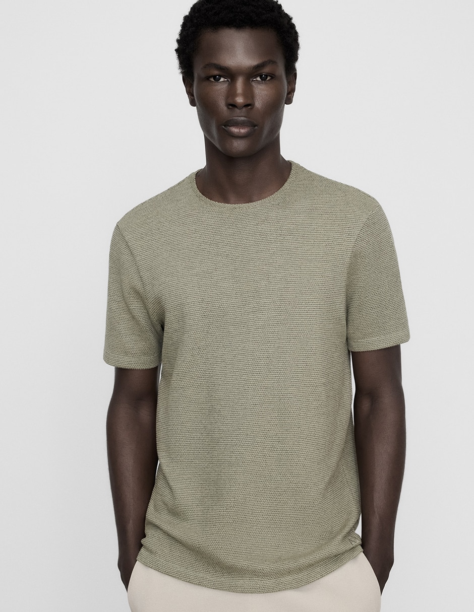 Playera cuello redondo para hombre