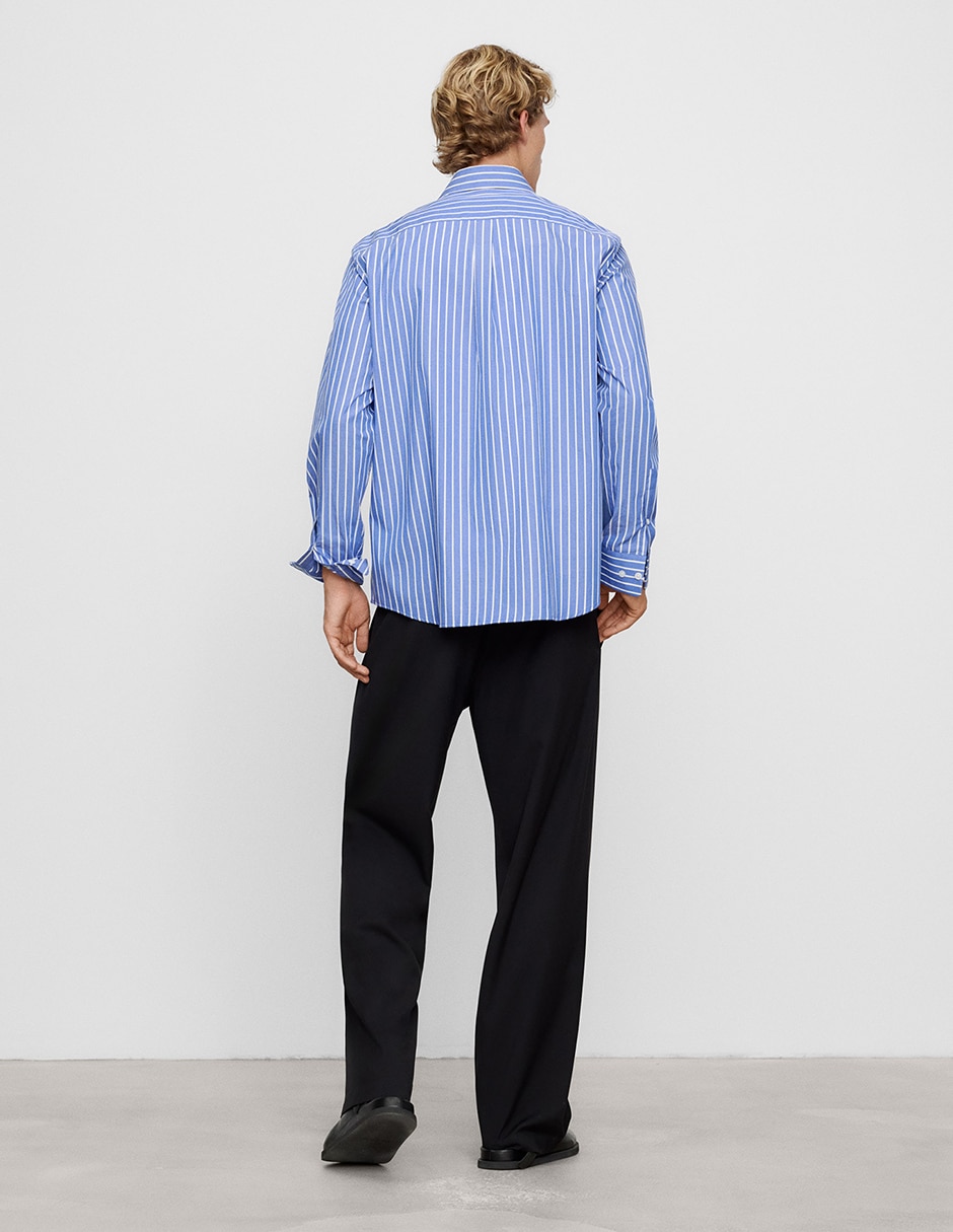 Camisa casual de algodón manga larga para hombre 2