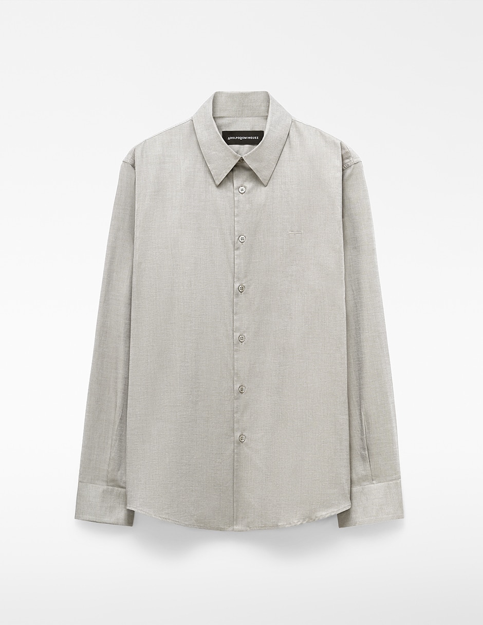 Camisa casual de algodón manga larga para hombre 6