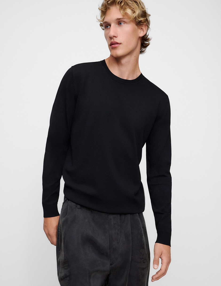Suéter cuello redondo para hombre