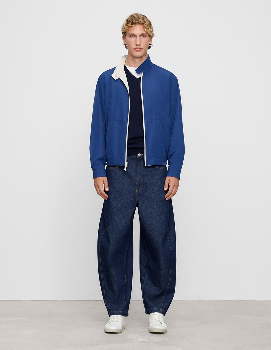 Chamarra Harrington con cortes para hombre 3