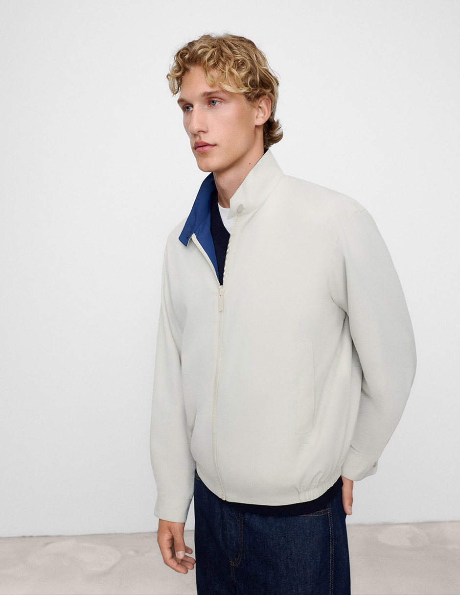 Chamarra Harrington con cortes para hombre 9