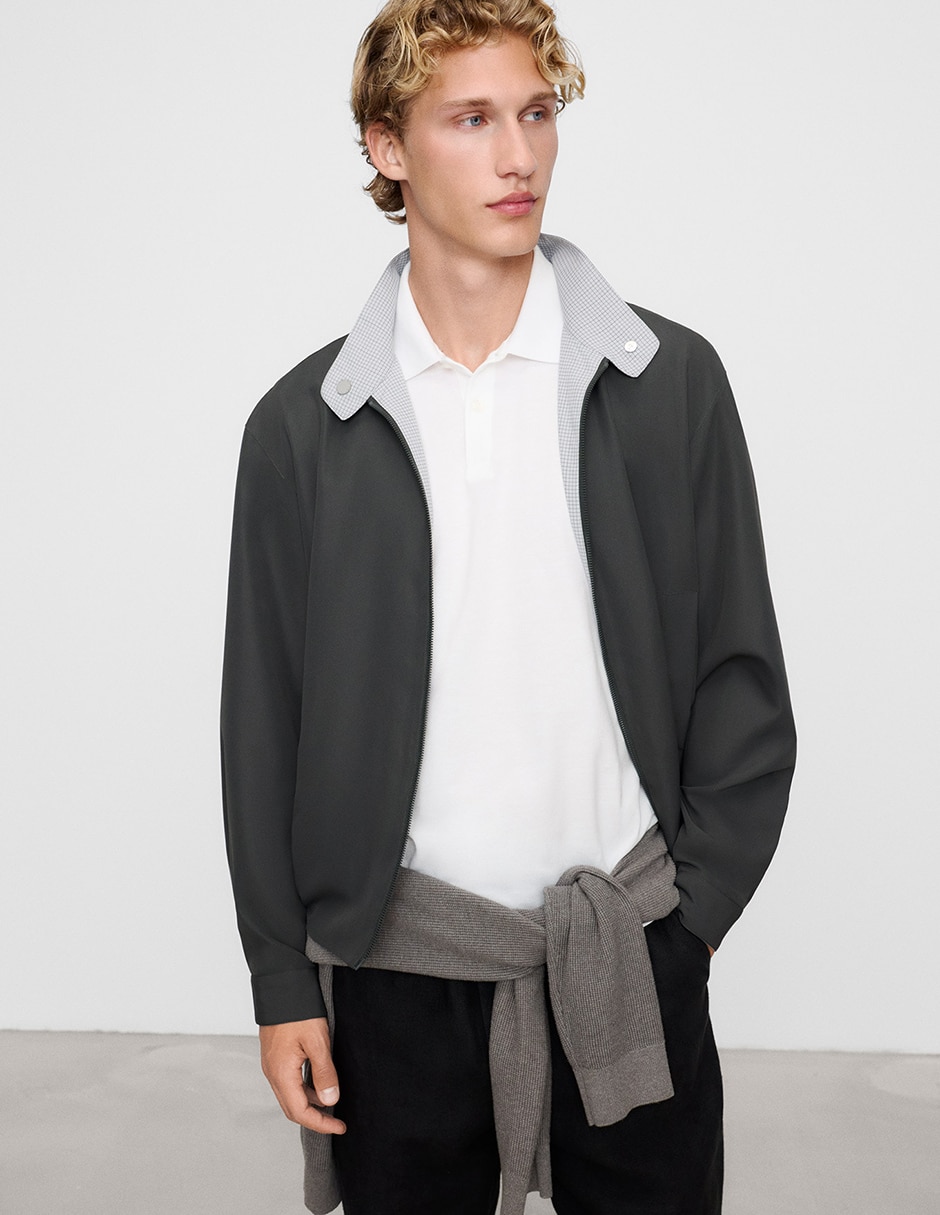 Chamarra Harrington reversible para hombre Chamarra Harrington reversible para hombre