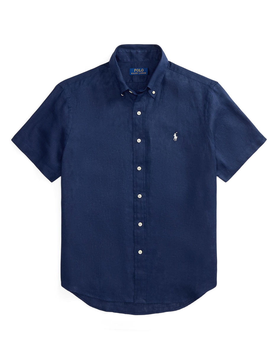 Camisa casual de algodón manga corta para hombre 7