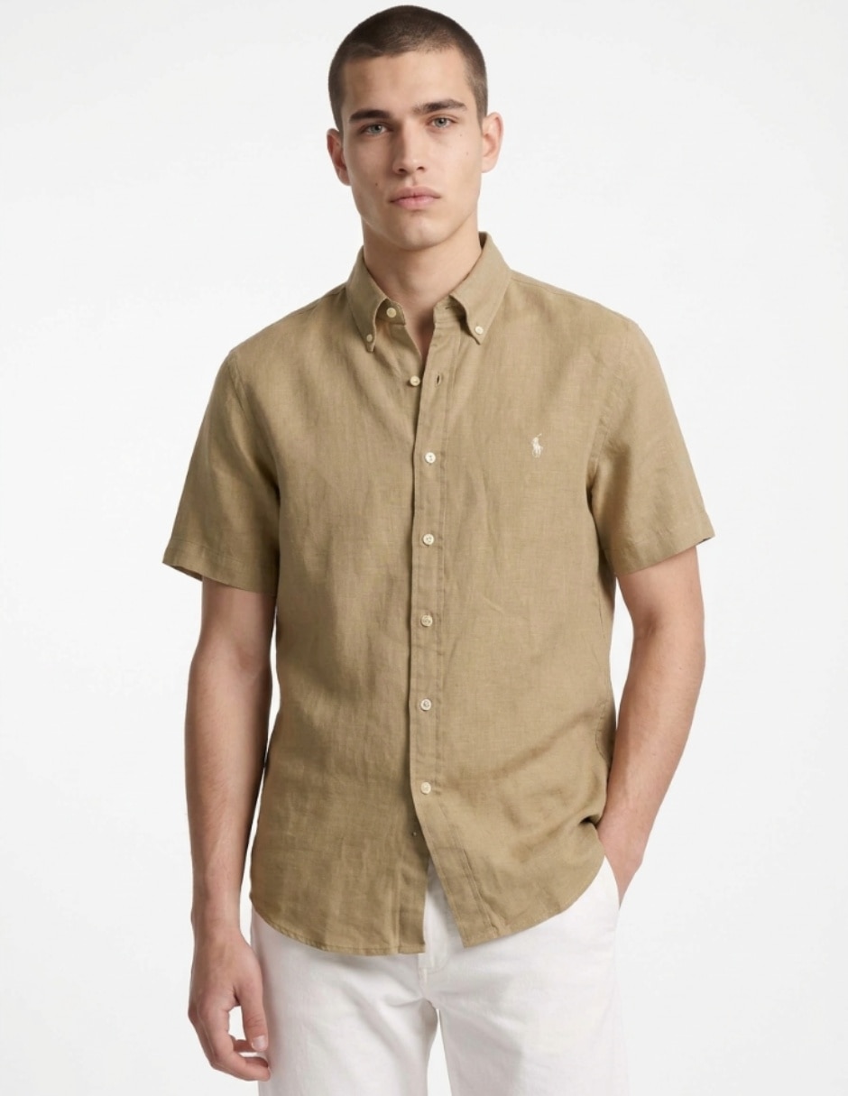 Camisa casual manga corta para hombre