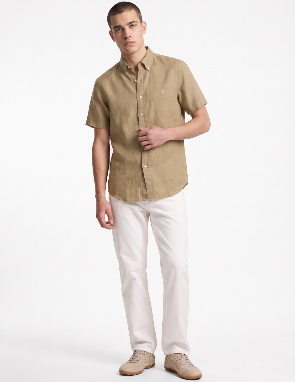 Camisa casual manga corta para hombre 3