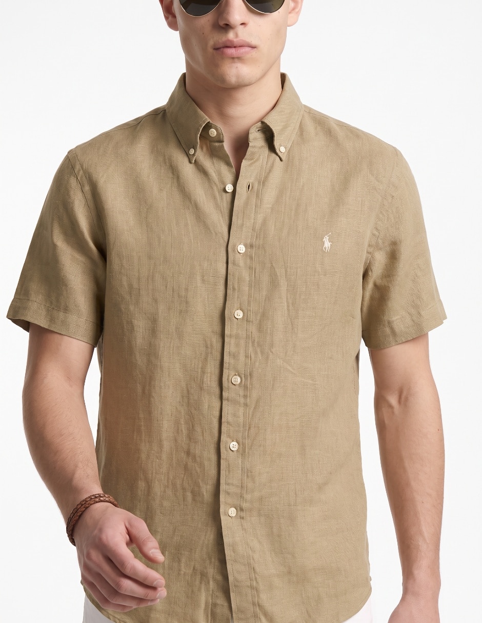 Camisa casual manga corta para hombre 4