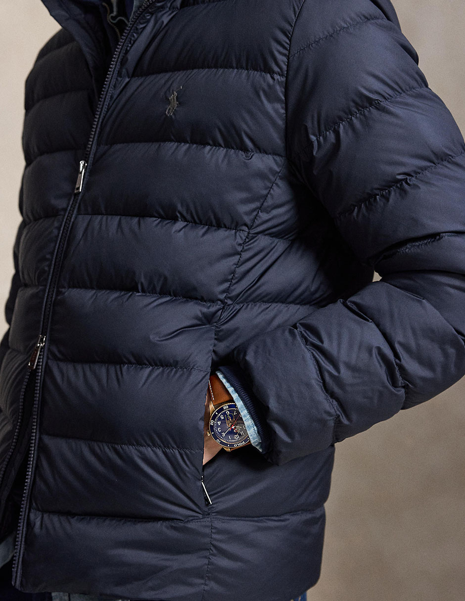 Chamarra acolchada capitonada para hombre 5