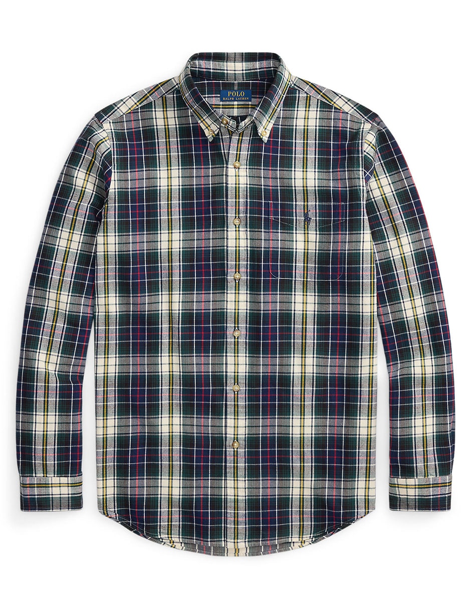 Camisa casual de algodón manga larga para hombre 7