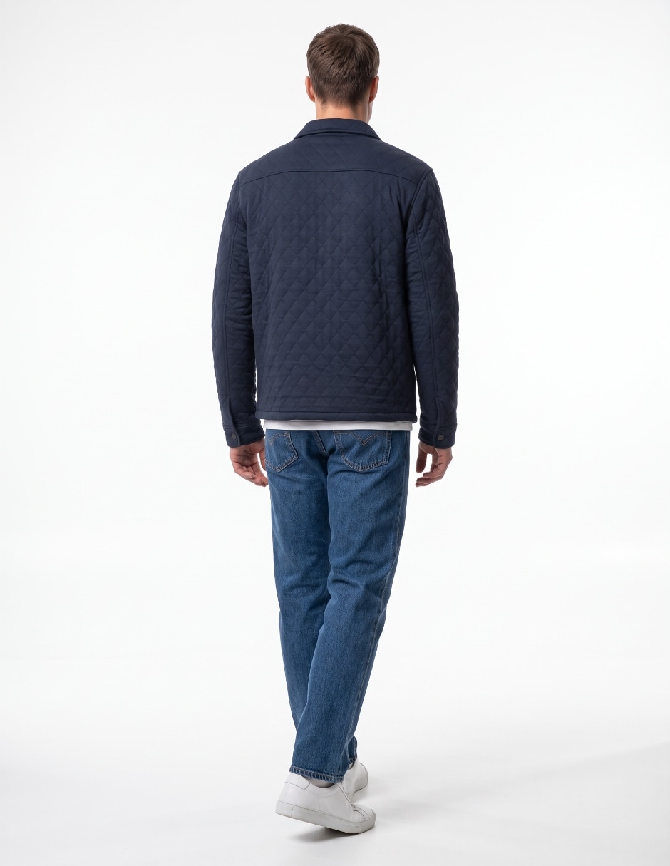 Sobrecamisa business casual de algodón manga larga para hombre 2